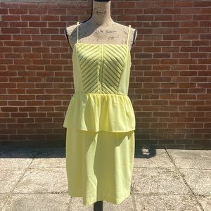 Tahari peplum bright dress